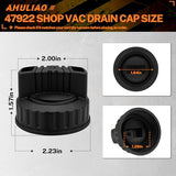 47922 Drain Cap Wet/Dry Vacs, for Shop Vac Drain Cap, New Workshop Vacuums Cleaner Replacement Parts Ahuliao