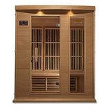 DYNAMIC SAUNAS Maxxus 3 Per Low EMF FAR Infrared Carbon Canadian Hemlock Sauna DYNAMIC SAUNAS
