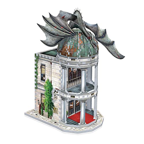 Wrebbit3D Harry Potter 3D Puzzle Model of Gringotts Bank | Diagon Alley Collection | A Mystical Journey of 300 Pieces for Witches, Wizards, and Wrebbit