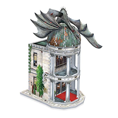 Wrebbit3D Harry Potter 3D Puzzle Model of Gringotts Bank | Diagon Alley Collection | A Mystical Journey of 300 Pieces for Witches, Wizards, and - WoodArtSupply