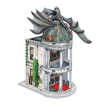 Wrebbit3D Harry Potter 3D Puzzle Model of Gringotts Bank | Diagon Alley Collection | A Mystical Journey of 300 Pieces for Witches, Wizards, and - WoodArtSupply