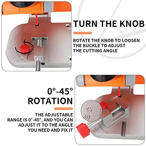 Benchtop Cut-Off Saw Miniature Compound-Cutting - SI FANG Mini Miter Cut-Off Chop Saw for Metal Wood Plastic Crafts Making Carbon Arrow Shafts SI FANG