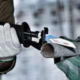 EZARC Reciprocating Saw Blade Bi-Metal Cobalt Sabre Saw Blades for Wood and Metal Demolition 6-Inch 8+10TPI R630DM (5-Pack) EZARC