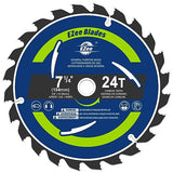 EZee Circular Saw Blades 7-1/4 Inch 24 Tooth Carbide-Tipped TCT ATB Fine Finish 7 1/4 Circular Saw Blade for Wood Cutting with 5/8"Arbor Thin Kerf EZee