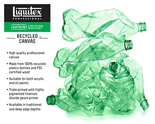 Liquitex Recycled Canvas, Traditional, 8" x 10", White Liquitex