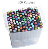Yansanido 100 Pcs 100 Colors Fine Point Line Drawing Pens, 0.4mm of Pen Point for Painting, School and Office Supplies (100 colors) Yansanido