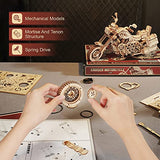 Rowood 3D Puzzles for Adults, Model Car Kits, Wooden Model Kit for Adults to Build,DIY Motorcycle Mechanical Gears Building Set Toys for Boys, RoWood