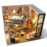 UniHobby DIY Dollhouse Kit with Dust Proof Cover 1:24 Scale Wooden Toy Gift UniHobby