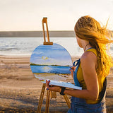 JOICEE 6PACK Wood Circles for Crafts，14 Inch Unfinished Wood Rounds Discs for Door Hanger Sign Blank, DIY Wooden Discs for Crafts Painting and JOICEE