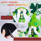 Gnome Beards for Crafting, 12 Pieces Pre-Cut Christmas Gnome Beards and Gnome Noses for Crafts Christmas Valentine's Day Independence Day Handmade EUBUY