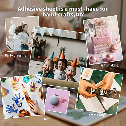 Art3d Adhesive Tile Setting Mat, Double-Sided Tape Sheet for Crafts, Arts, DIY Projects, 12in. X 120in. Damage-Free, Residue-Free Art3d
