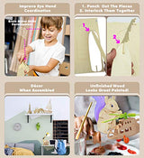 Puzzled 3D Wooden Puzzles Pack of 30 - Wood Craft Construction Model Kits for Kids & Adults of Assorted Random 30 Kits, Educational DIY Toy, Puzzled