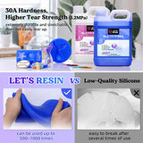 LET'S RESIN Silicone Mold Making Kit 30A,160oz/10Lbs Durable Mold Making Silicone Rubber, Fast Cure Platinum Cured Silicone, Self-Degassing Molding LET'S RESIN