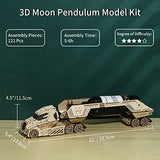 Hallisun 3D Wooden Puzzle for Adults, Wooden Red Wine Rack Mechanical Model Kit, DIY Funny Puzzle Handicraft Wood Craft Kit, Birthday Gift for Family Hallisun