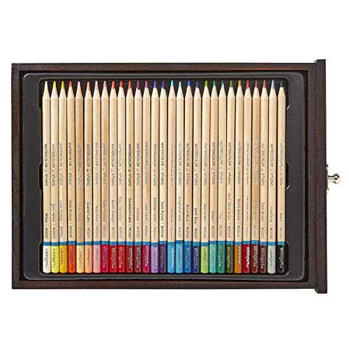KINGART Mixed Media Art Set, 2-Drawer Wooden Case, Pencils, Pastels, Paints, Brushes, Erasers, Sharpener, Palette Knife, Palette, Painting, Drawing, KINGART