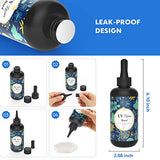 UV Resin - Wayin 200g Upgrade Ultraviolet Epoxy Resin Crystal Clear Hard Glue Solar Cure Sunlight Activated Resin for Handmade Jewelry, DIY Craft Wayin