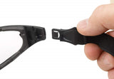 Gateway Safety 21GB79 Swap Wraparound Hybrid Eye Safety Glasses/Goggles, Clear Anti-Fog Lens, Black Frame with Foam Edge Gateway Safety