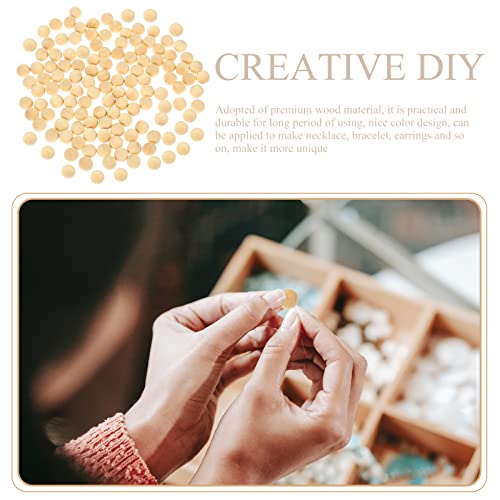 Exceart 300Pcs 10MM Unfinished Wooden Balls Craft Wood Beads DIY Beads Balls Without Hole for Jewelry Making Supplies EXCEART