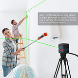 Laser Level, RockSeed 100 Feet Cross Line Laser with Self-Leveling, Vertical and Horizontal Line, Rotatable 360 Degree, Carrying Pouch, Battery RockSeed