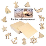 18 PCS 12 Inch Square Basswood Board, Thickness 1/4 Inch (6 mm), Basswood Sheets, balsa Wood Sheet,Plywood Sheets for Laser, CNC Cutting, Wood GNIEMCKIN