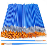 AROIC Acrylic Paint Brush Set, 200 pcs Nylon Hair Brushes for All Purpose Oil Watercolor Painting Artist Professional Kits AROIC