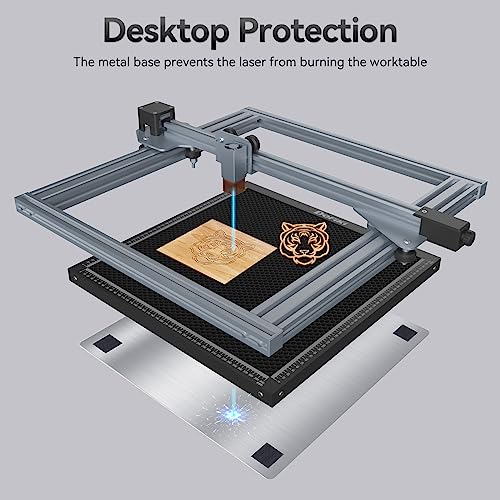 Dofiki Honeycomb Laser Bed 500mm x 500mm Steel Honeycomb Working Table for Most Laser Engraver, Magnetic Honeycomb Cutting Tray with Metal Base, - WoodArtSupply