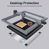 Dofiki Honeycomb Laser Bed 500mm x 500mm Steel Honeycomb Working Table for Most Laser Engraver, Magnetic Honeycomb Cutting Tray with Metal Base, Dofiki