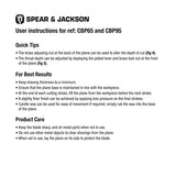 Spear & Jackson CBP65 Carpenters 6 1/2 Block Plane Spear & Jackson