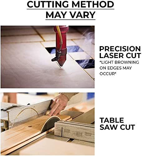 3MM 1/8" x 12" x 20" Baltic Birch Plywood - B/BB Grade (6pk) Ready for Glowforge Laser Printers - Perfect for Arts and Crafts, School Projects and Anderson Plywood