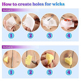 LET'S RESIN Flower Molds for Candle Making, Flower Candle Making Molds Including 6 PCS Flower Silicone Candle Mold, Silicone Molds for Soy Wax, LET'S RESIN