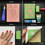 Speedball Water-Soluble Block Printing Ink Starter Set, 4-Color Set, 1.25-Ounce Tubes Speedball