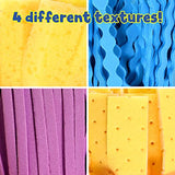 READY 2 LEARN Textured Art Tools - Set of 4 - Jumbo Paint Brushes for Toddlers and Kids - Set 2 - DIY Patterns and Effects, Plastic, Multicolor READY 2 LEARN