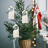 EXCEART 10pcs Unfinished Wood Door Sign Blank Wooden Hanger Plaque Graffiti Wood Chip Blank Wood Slices DIY Craft Project Message Notes Memo Board EXCEART