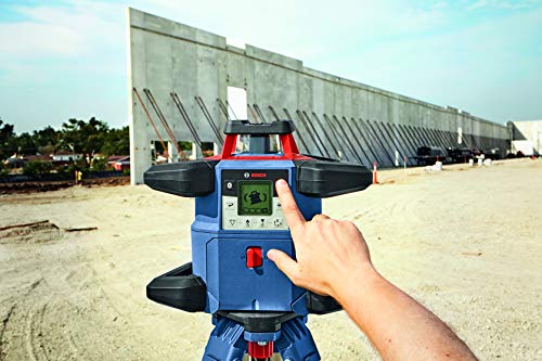 BOSCH REVOLVE4000 GRL4000-80CHVK 18V Exterior 4000ft Range Horizontal/Vertical Self-Leveling Cordless Rotary Laser Kit w/ Bluetooth Connectivity, - WoodArtSupply