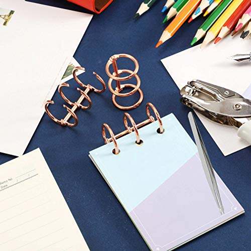 Woohome 26 PCS Notebook Cover Resin Casting Moulds Bookmark Resin Moulds Set with Book Rings, Tweezers and Silicone Measuring Cup for Notebook Woohome