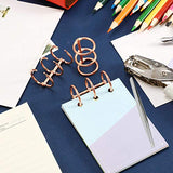 Woohome 26 PCS Notebook Cover Resin Casting Moulds Bookmark Resin Moulds Set with Book Rings, Tweezers and Silicone Measuring Cup for Notebook Woohome