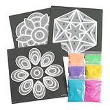 Colorations World of Art - India Rangoli, 6 Designs with Sand - Set of 24 Colorations