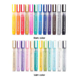 LANRENWENG Acrylic Paint Marker Pens 60 Color Painting Markers for Christmas Rock Painting with Canvas Bag, Stone, Ceramic, Glass, Wood, Fabric, LANRENWENG