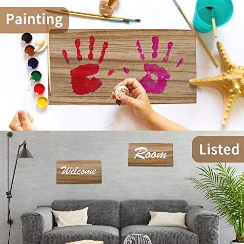 Unfinished Wood Rectangles Blank Wooden Chipboard Thick Carbonized Paulownia Wood Art Boards for Wall Shelf Crafts Painting Home Decorations Door KeaJuidy