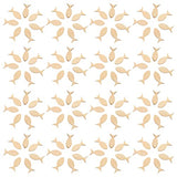 COHEALI 100pcs Unfinished Wooden Fish Cutout Shapes Blank Wood Animal Slices for DIY Arts Crafts Painting Summer Ocean Sea Theme Party Decorations COHEALI