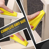 BBTO Micro Sander Kit 3.5x1 Inch Mini for Small Projects, Detail Handle Sanding Tools, 120 Sheets Sandpaper Wood P80, P120, P180, P240, P400, P600 BBTO