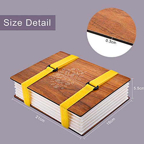 WANDIC Flower Press Kit with Instructions, A5 Tree Pattern Professional Wooden Art Kit Plant Press Book Leaves Press Kit for DIY Art Handicrafts, WANDIC