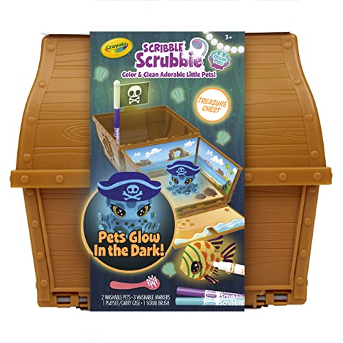 Crayola Scribble Scrubbie Pets Glow Ocean Playset, Toys for Boys & Girls, Gifts for Kids, Ages 3, 4, 5, 6 - WoodArtSupply