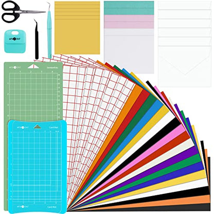 HTVRONT Permanent Vinyl for Cricut Machine-57 Pack 12 x 12