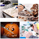 heyous 23pcs Wood Burner Tips Set Pyrography Brass Wood Burning Tip for Wood Pyrography Carving Embossing Soldering DIY Crafts heyous