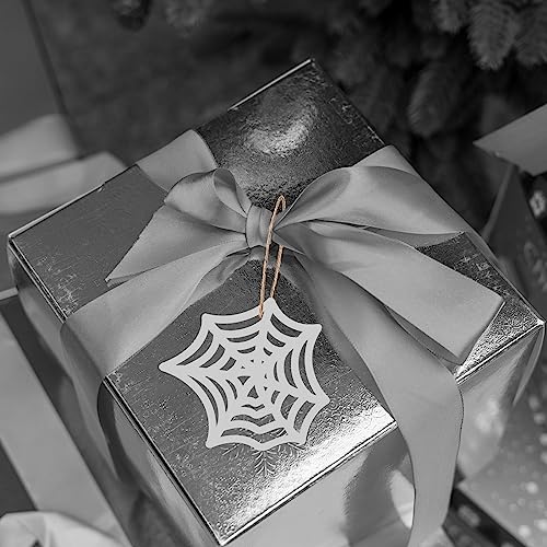 Unfinished Spider Web Wood Spider Web Shaped DIY Wood Halloween Blank Wood with Twines Art Unfinished Ornaments for Halloween Christmas Wedding Zontween