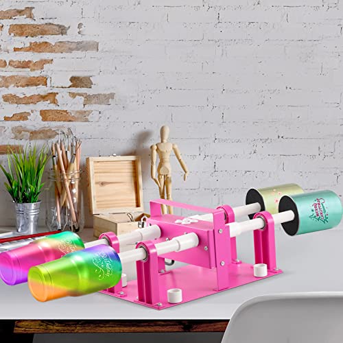 VEVOR 4 Cup Turner for Crafts Tumbler, Multiple Tumbler Turner DIY Glitter Epoxy Resin Tumblers, Epoxy Pen Turner Attachment w/Silent UL Motor VEVOR