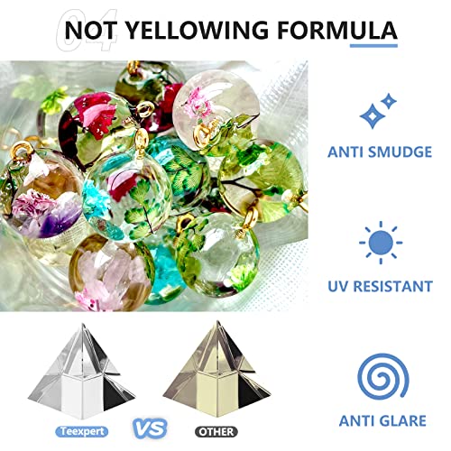 Teexpert Crystal Clear Epoxy Resin Kit 2 Gallon Self-Leveling Coating and Casting Resin, High-Gloss & Bubbles Free Resin and Hardener Kit for DIY Teexpert