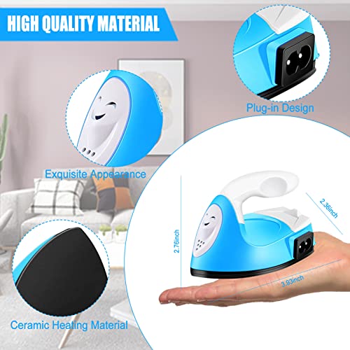 Mini Heat Press Small Iron Portable Heat Press Machine Mini Craft Iron with Charging Base Accessories for DIY T-Shirts, Shoes, Bag and Hats Heat ACHENYUANYUAN