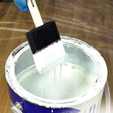 KINGART 242-20 Foam 20 Pc. Value Pack 2" Brush Set, Short Wood Handle, for Oil, Acrylic & Watercolor Paint, Great for Crafts, DIY Home Projects, KINGART